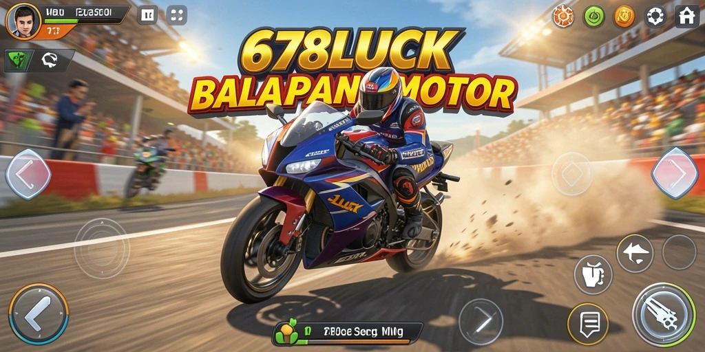 Gameplay penuh aksi dan balapan motor yang mendebarkan di 678LUCK.