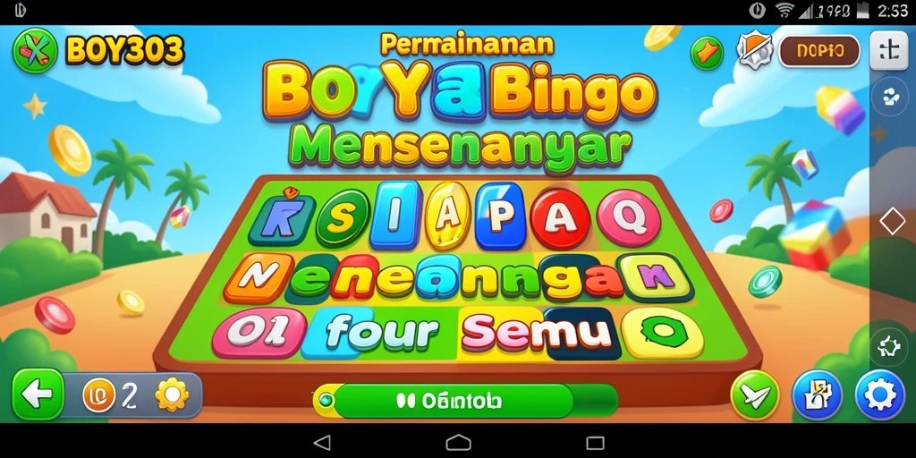 Screenshot gameplay BOY303 menunjukkan serunya permainan Bingo.