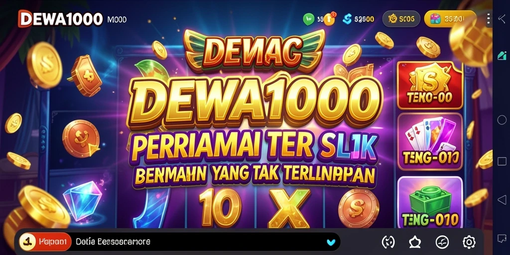 Tampilan menarik dari gameplay DEWA1000 yang penuh aksi.