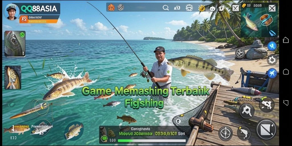 Tampilan gameplay memancing yang seru dalam QQ88ASIA.