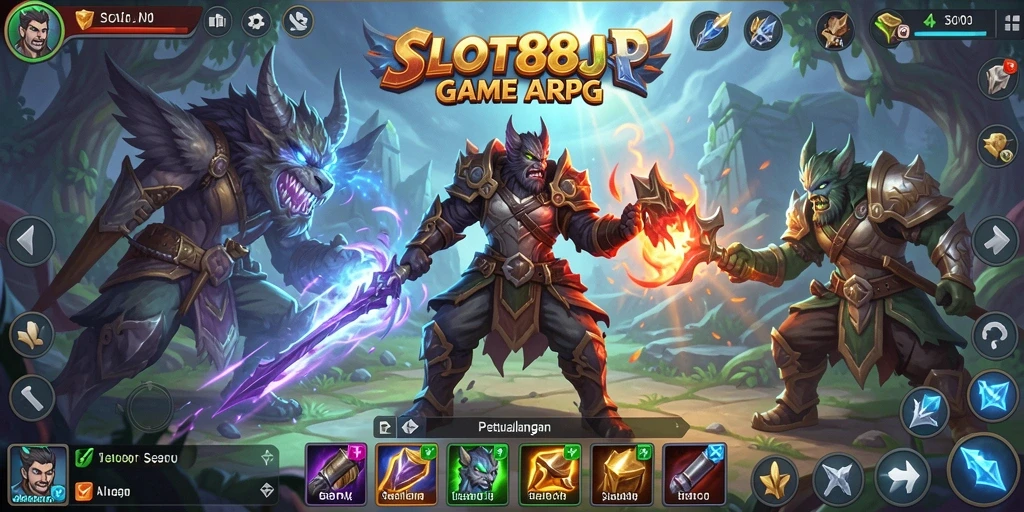 Tangkapan layar menunjukkan aksi seru dalam permainan SLOT88JP.