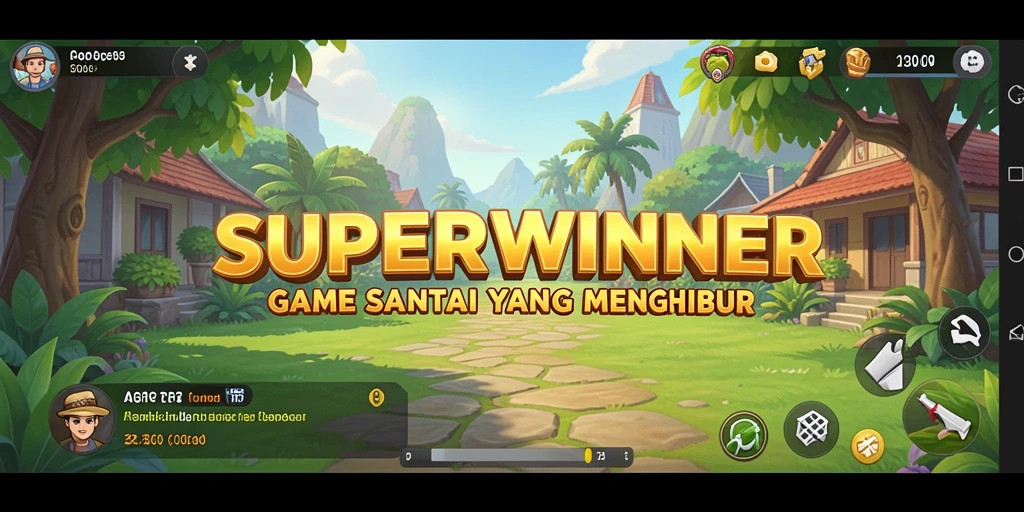 Tampilan gameplay SUPERWINNER yang seru dan menarik.